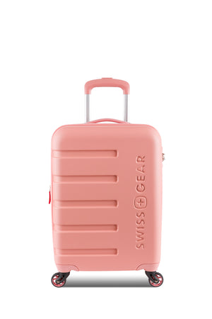 SWISSGEAR Signature 18 inch Expandable Carry On Hardside Spinner Luggage - Coral Almond