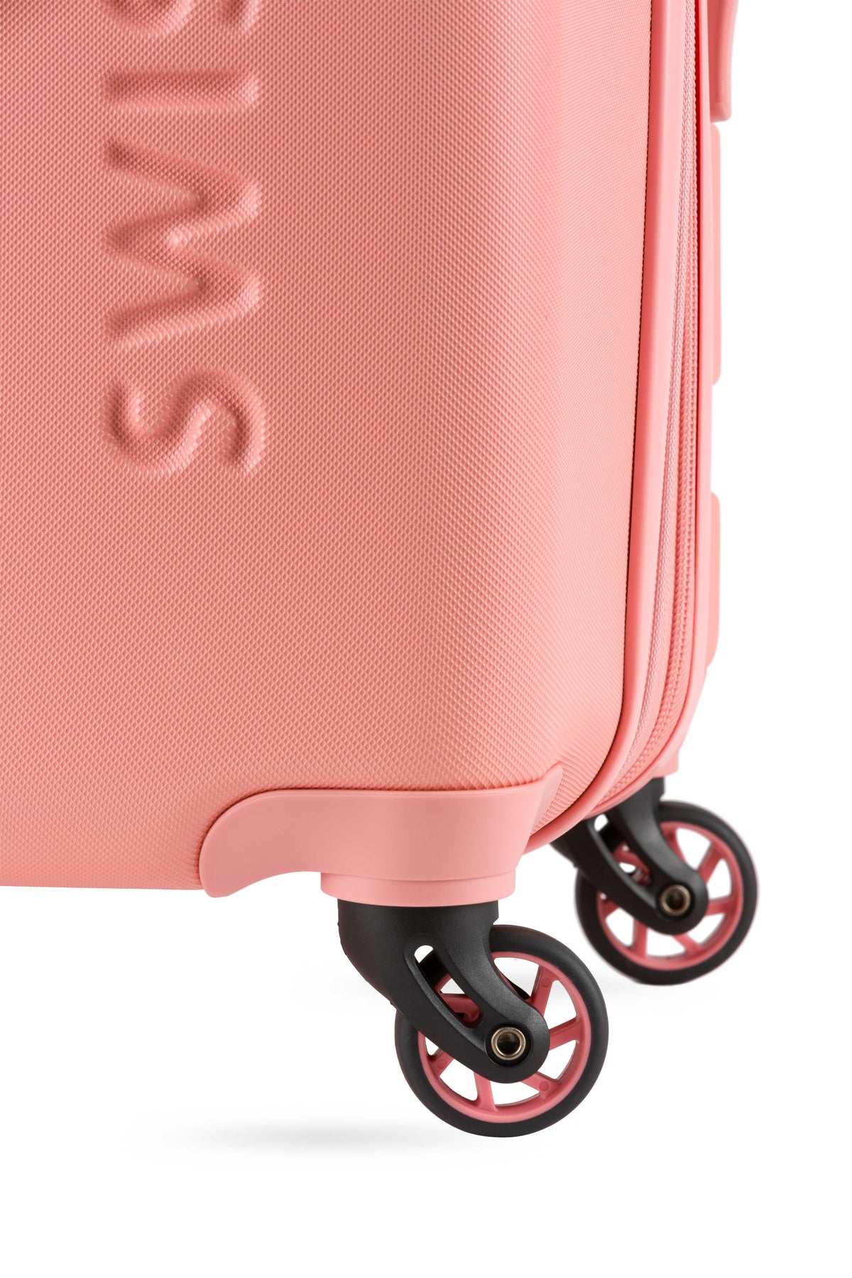 SWISSGEAR - Signature Medium Checked Spinner - Coral - 08