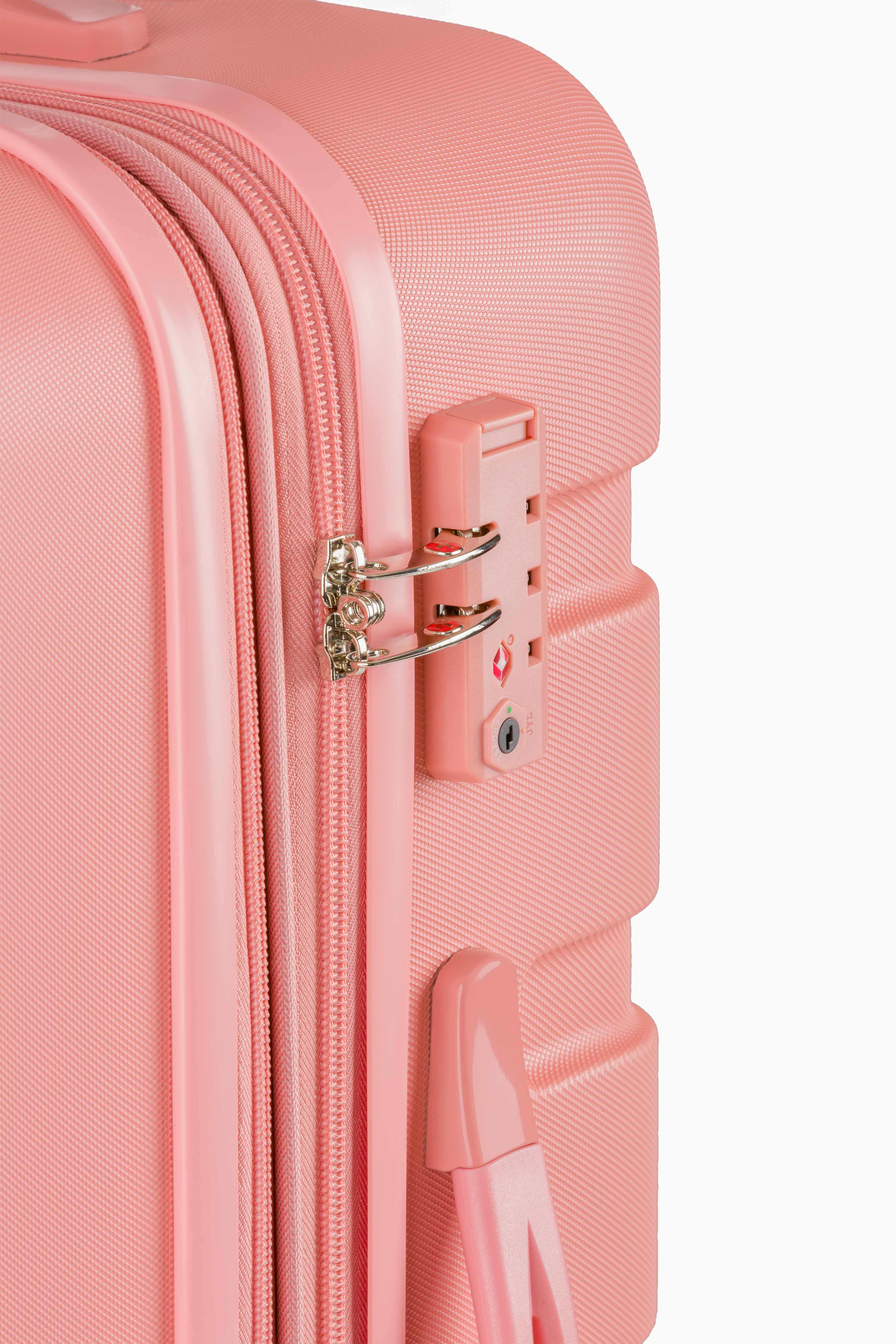SWISSGEAR - Signature Medium Checked Spinner - Coral - 07