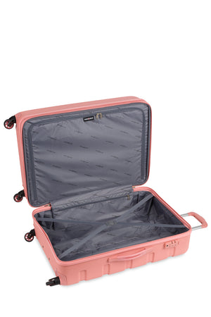 Swissgear 7366 27” Expandable Hardside Spinner Luggage - interior packing space with elastic tie-down straps