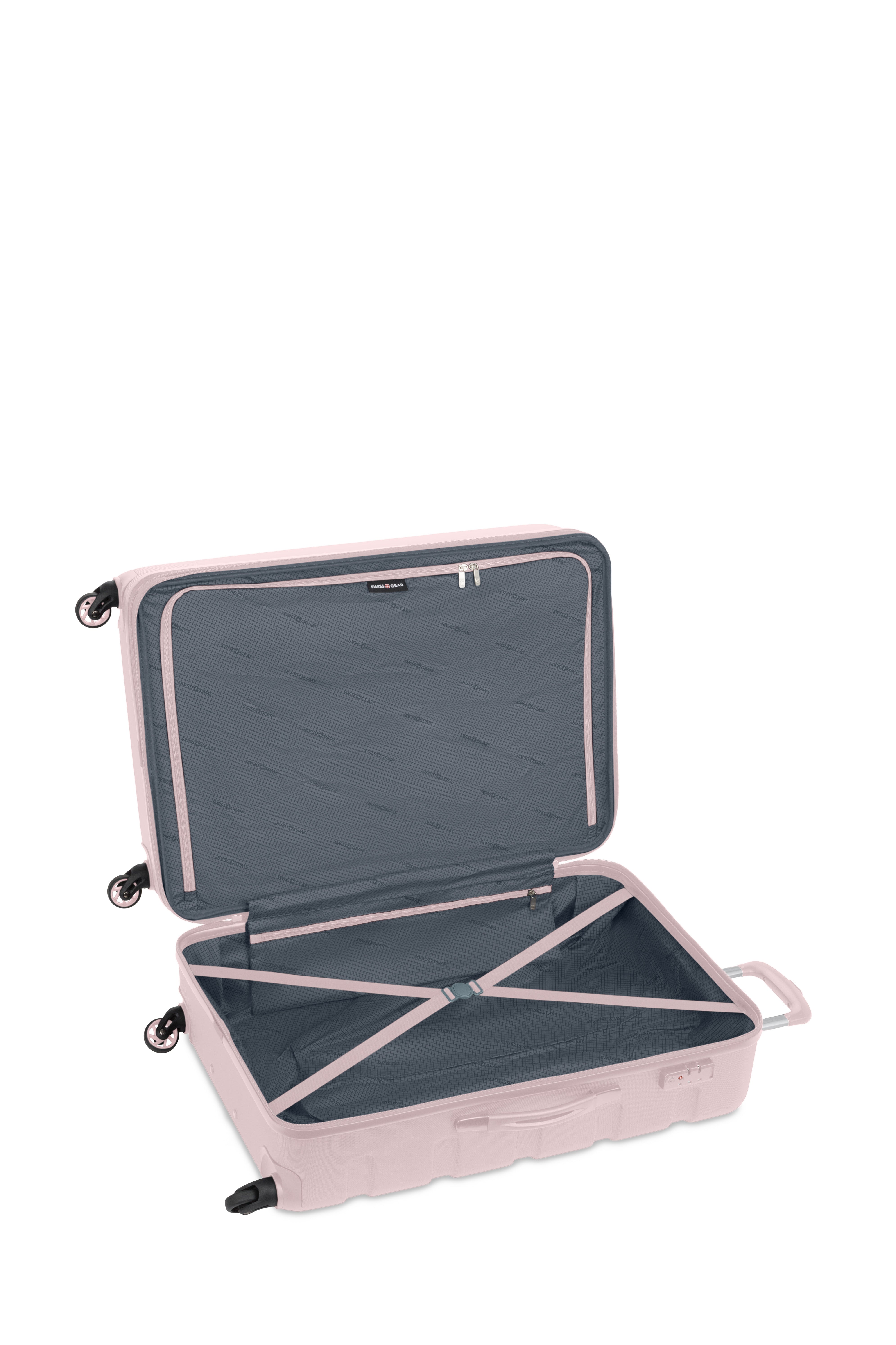 SWISSGEAR - Signature Large Checked Spinner and Weekender Tote 2-Piece Set