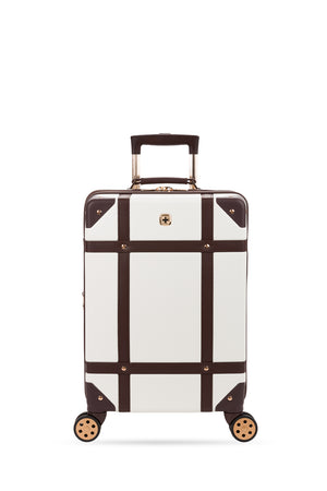 Valise à roulettes vintage SWISSGEAR blanche