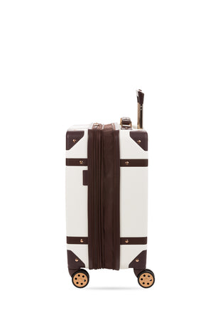 Valise à roulettes vintage SWISSGEAR blanche