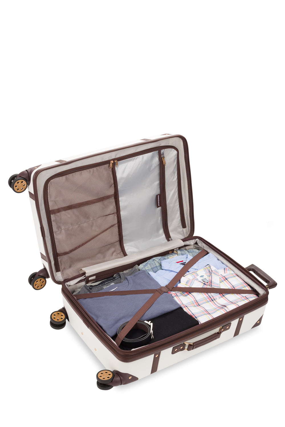 SWISSGEAR - Vintage Trunk Large Checked Spinner