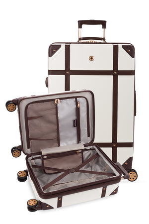 Coffret de valises à roulettes SWISSGEAR Vintage, 2 pièces, blanc
