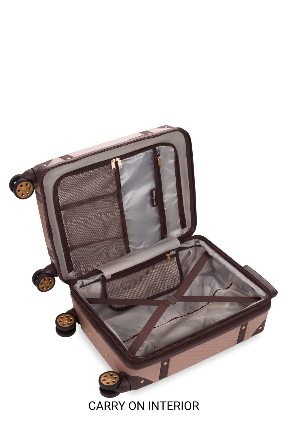 Swissgear 7739 Expandable Trunk 2PC Spinner Set - White