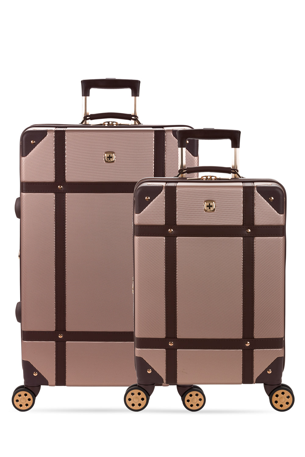SWISSGEAR 7739 Expandable Trunk 2PC Spinner Set - Blush
