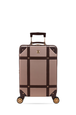 SWISSGEAR Vintage Trunk Carry-On Spinner in Blush