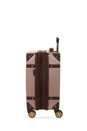 SWISSGEAR Vintage Trunk Carry-On Spinner in Blush