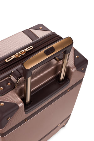 SWISSGEAR Vintage Trunk Carry-On Spinner in Blush