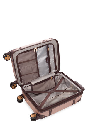 SWISSGEAR Vintage Trunk Carry-On Spinner in Blush
