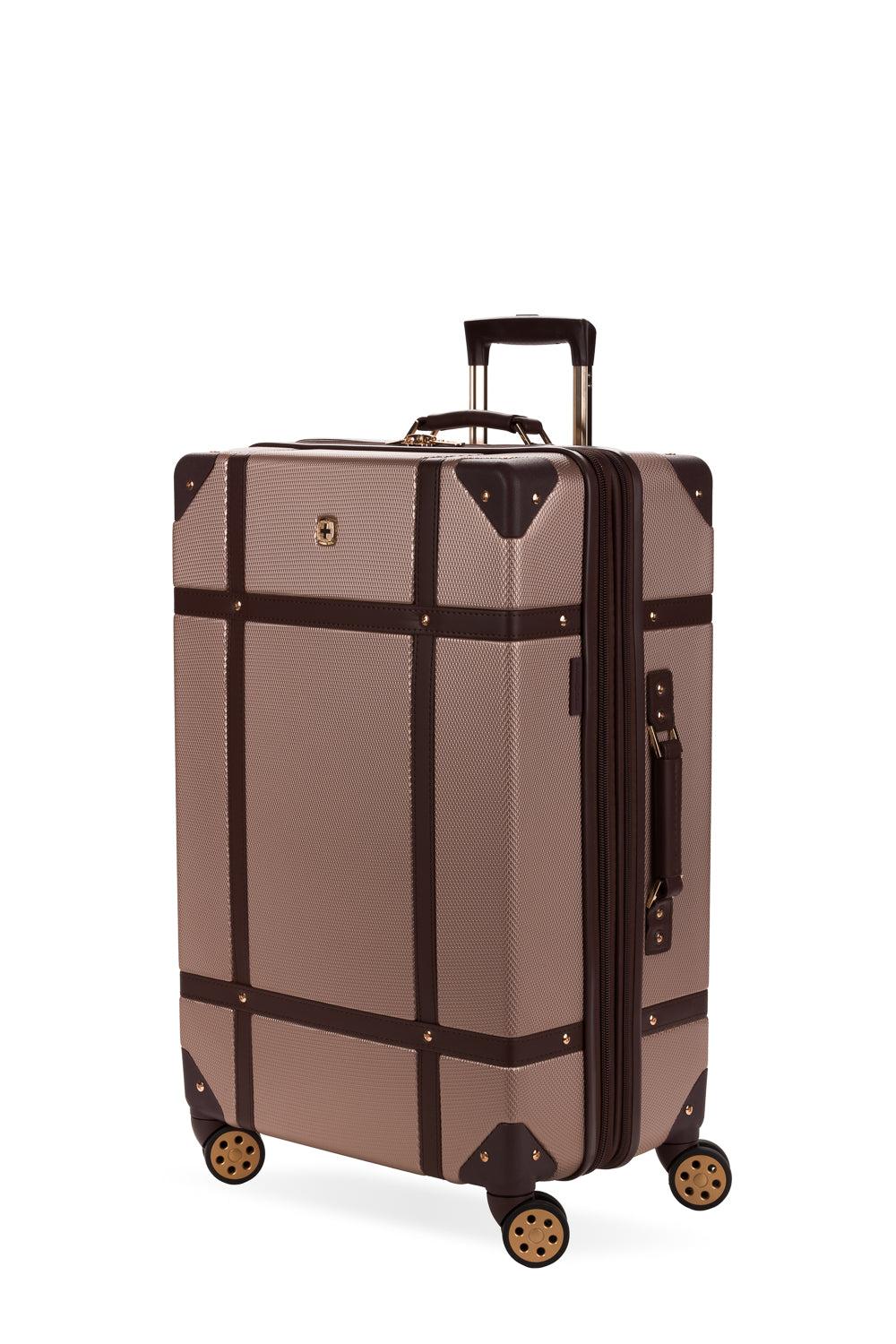 SWISSGEAR - Vintage Trunk Large Checked Spinner - Blush - 11