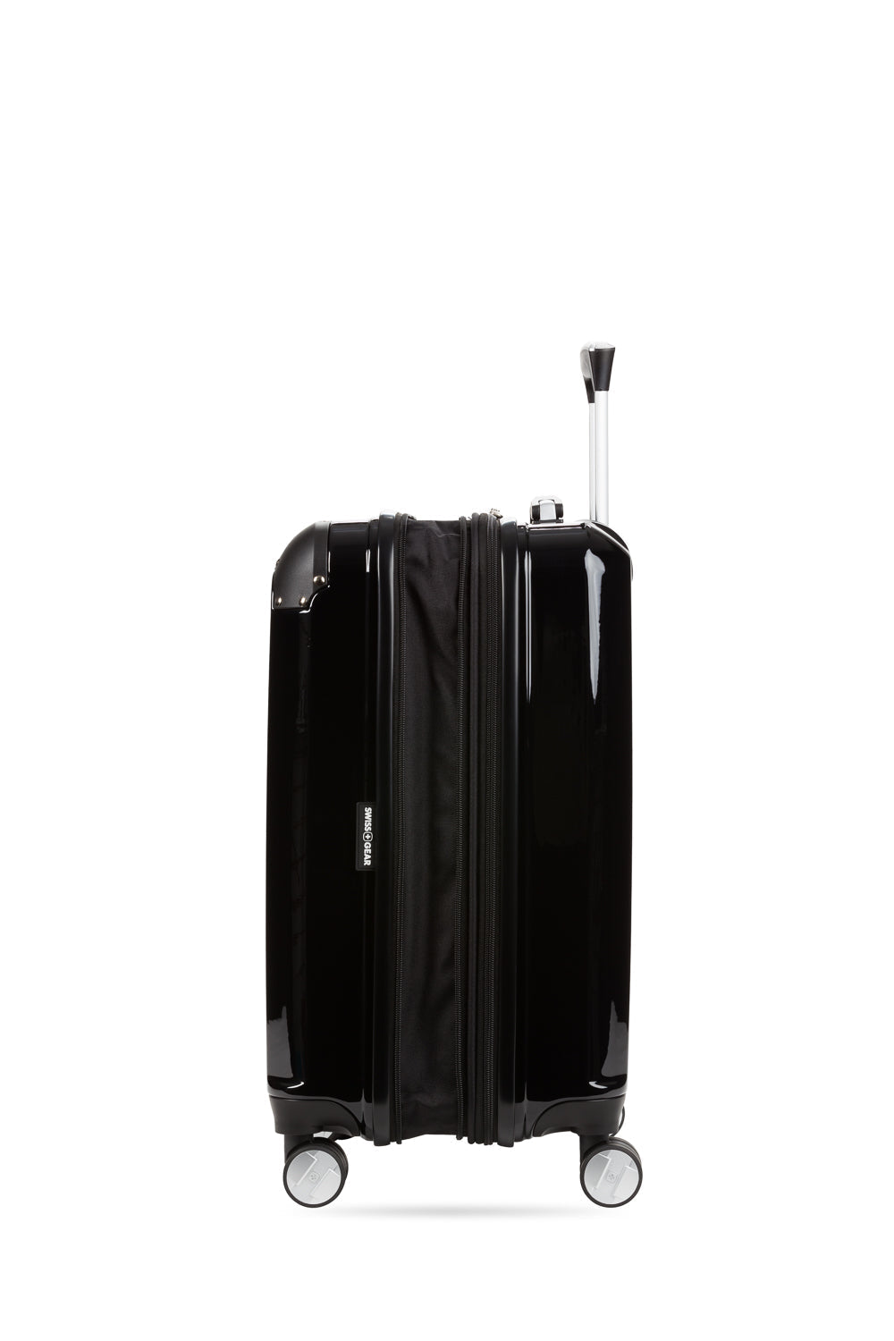 Swissgear 7786 20” Expandable Carry On Hardside Spinner Luggage - Fully expanded side view