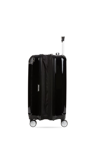 Swissgear 7786 20” Expandable Carry On Hardside Spinner Luggage - Fully expanded side view