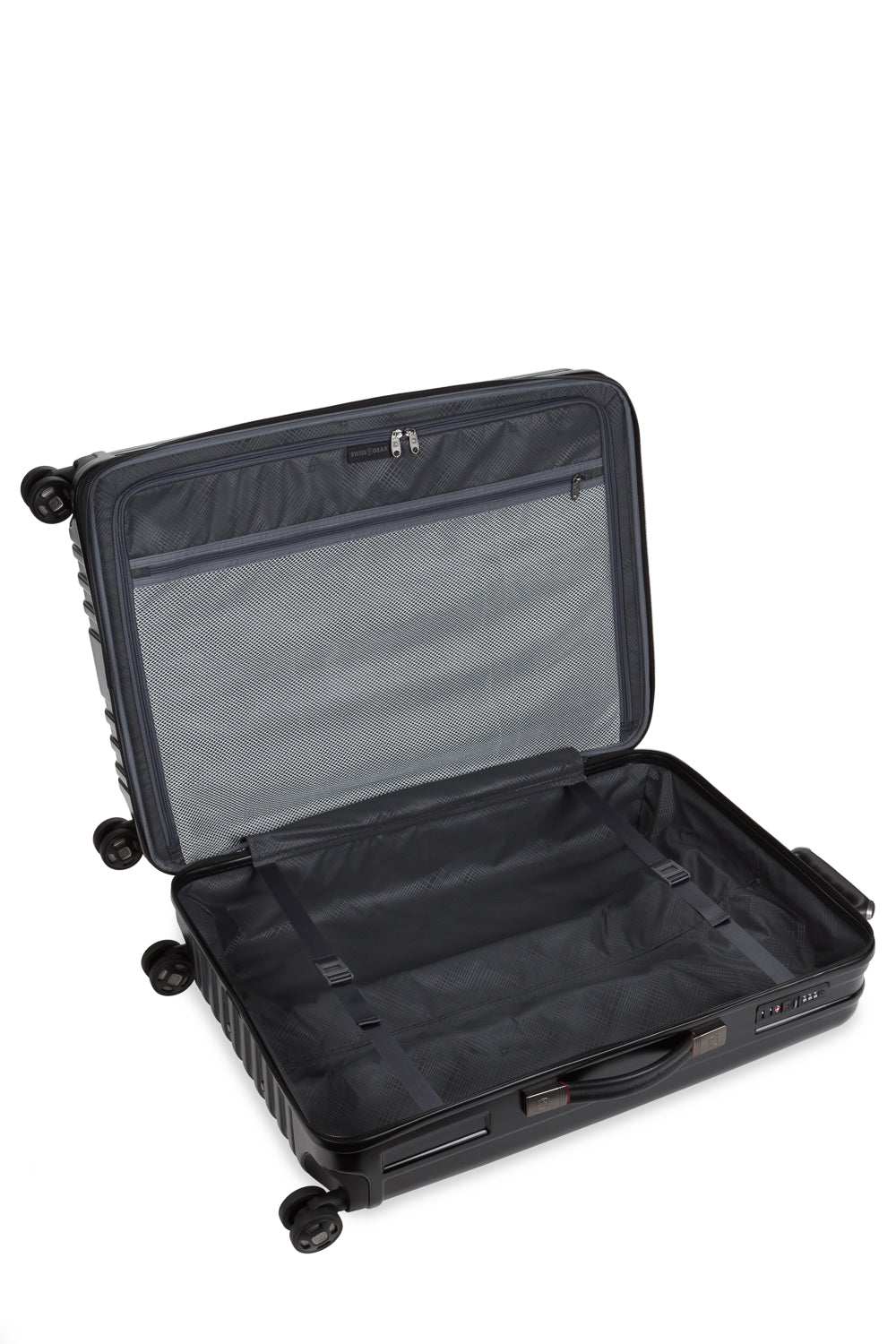 SWISSGEAR - Ridge Large Checked Spinner - Black - 06
