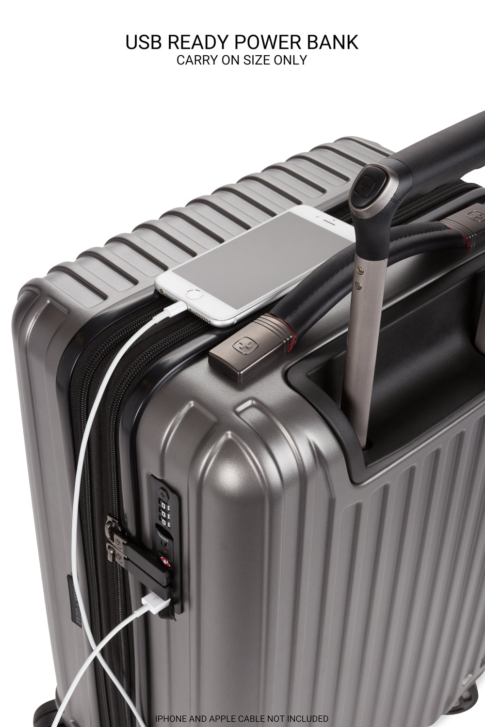 SWISSGEAR - Ridge 2-Piece Spinner Set - Gun Metal - 08