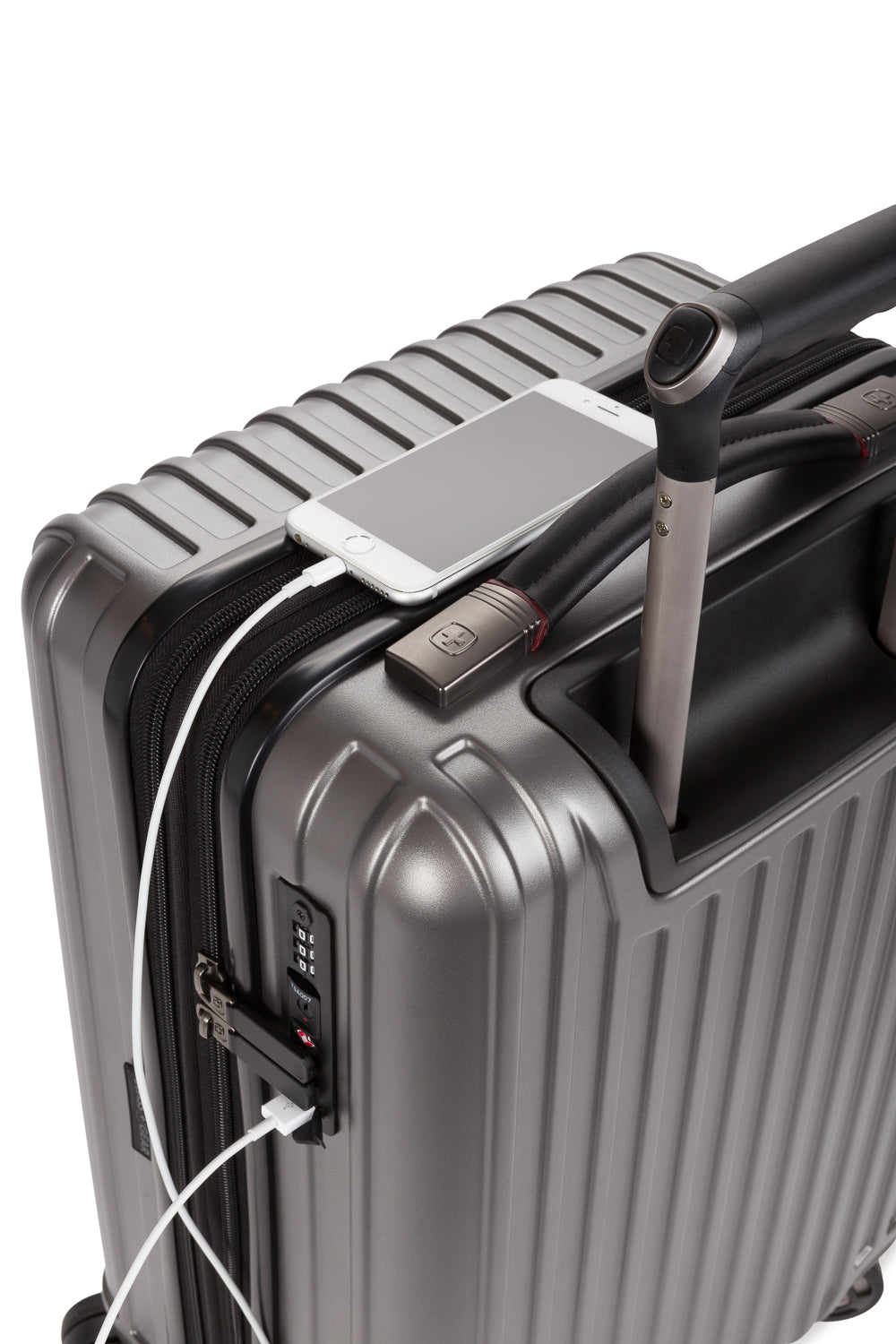 SWISSGEAR - Ridge Carry-On Spinner - Gun Metal - 06