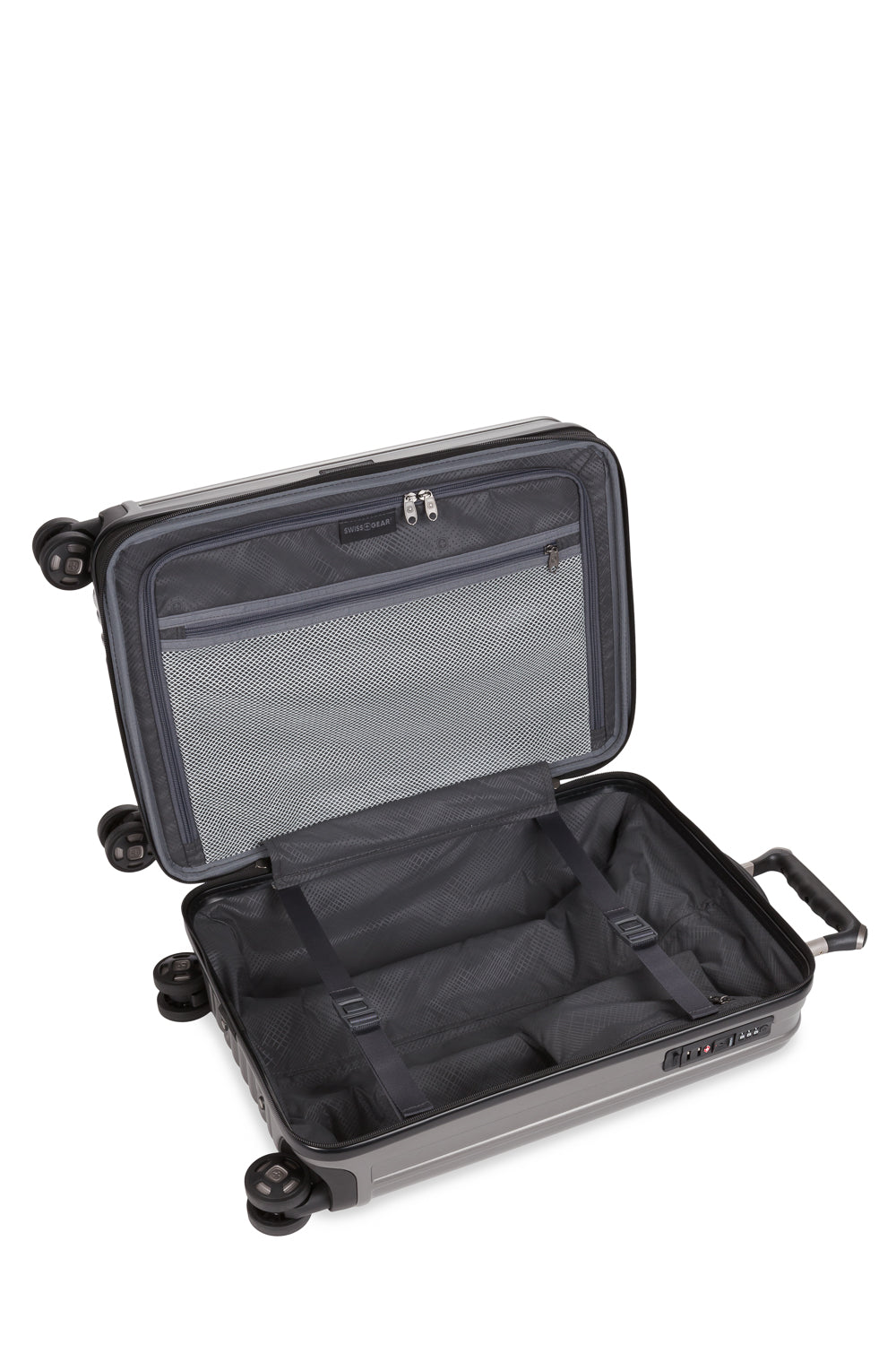 SWISSGEAR - Ridge Carry-On Spinner - Gun Metal - 08