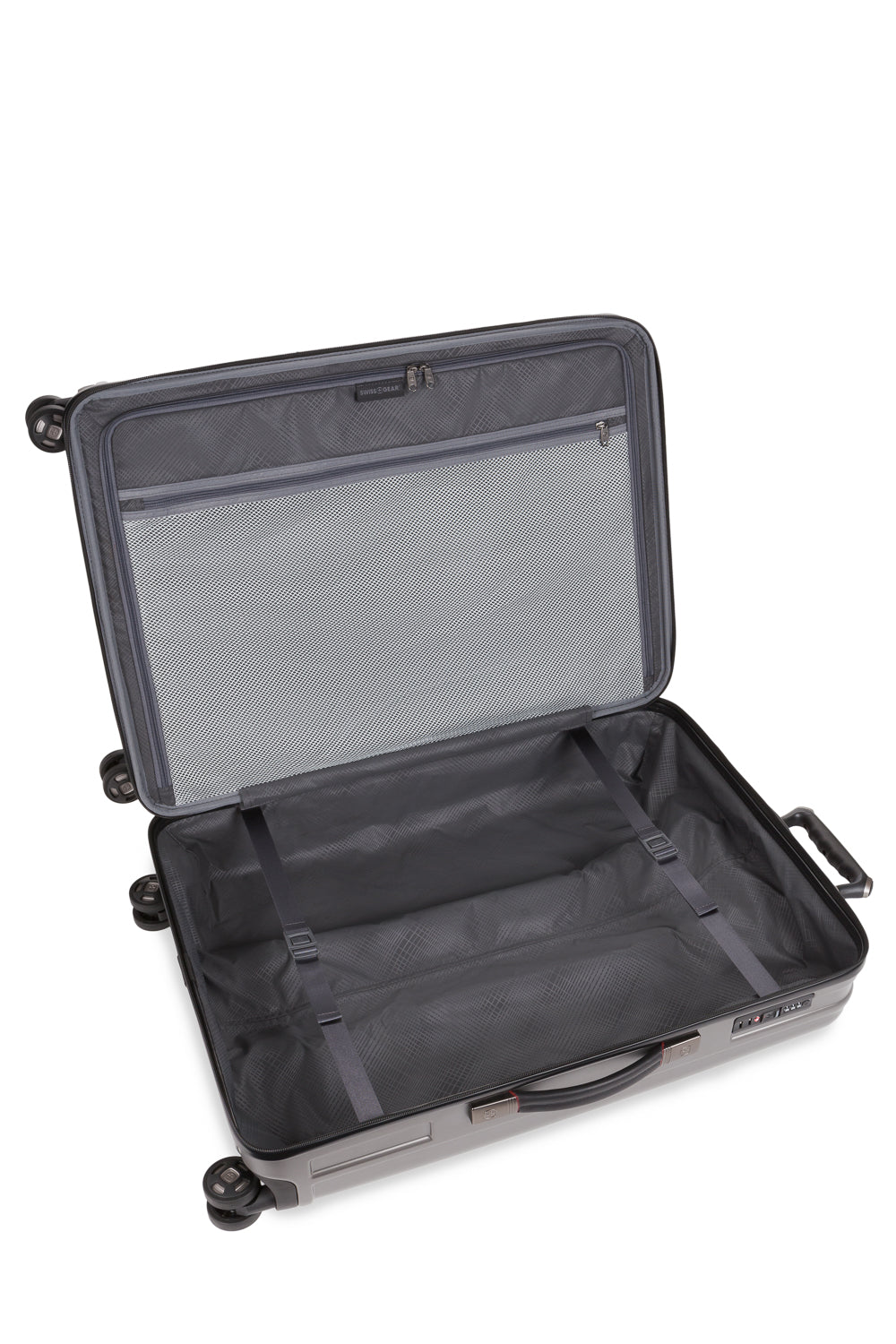 SWISSGEAR - Ridge Large Checked Spinner - Gun Metal - 07