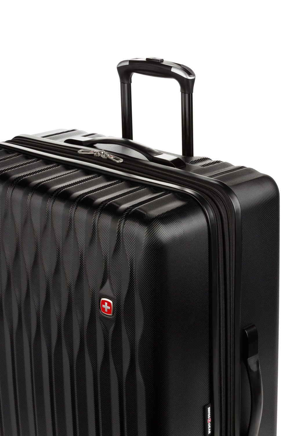 Swissgear 8018 Expandable Hardside Spinner 3pc Luggage Set - Black