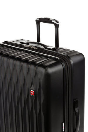 Swissgear 8018 Expandable Hardside Spinner 3pc Luggage Set - Black