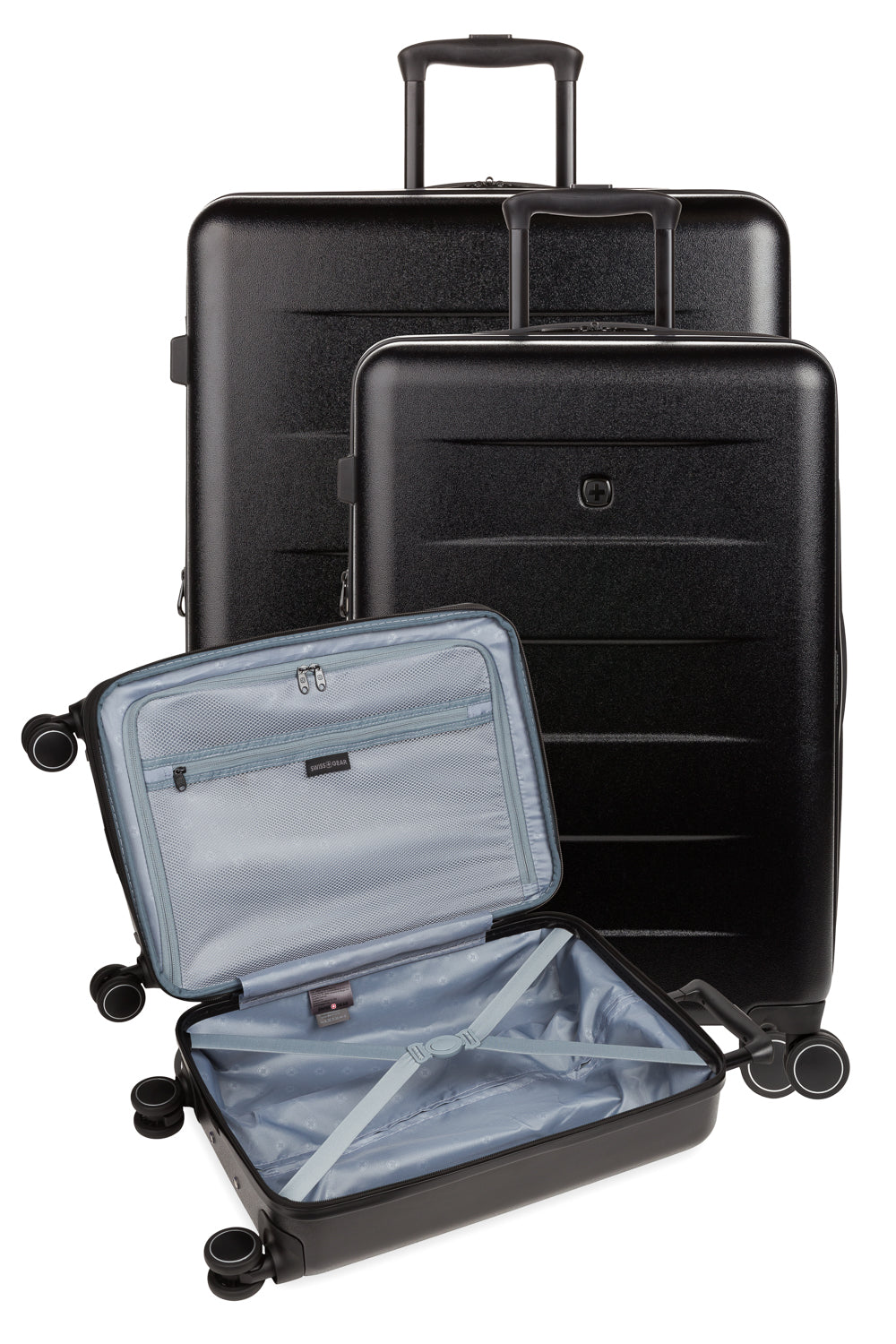 SWISSGEAR - Eclipse 3-Piece Spinner Set - Black - 13
