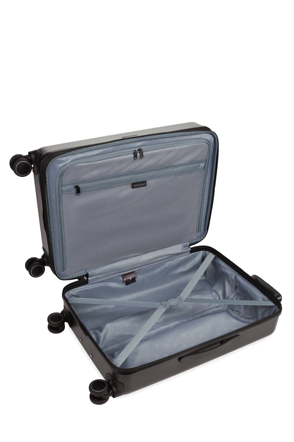 SWISSGEAR - Eclipse Medium Checked Spinner - Black - 06
