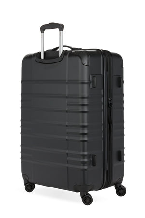 SWISSGEAR 8027 Expandable Spinner 3 Pc Luggage Set - Black Lightweight, rugged ABS hardside case