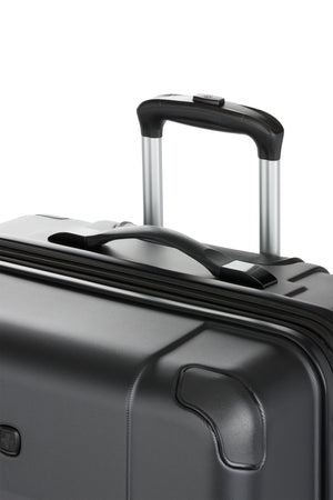 SWISSGEAR 8027 Expandable Spinner 3 Pc Luggage Set - Black Molded grab handle for lightweight mobility