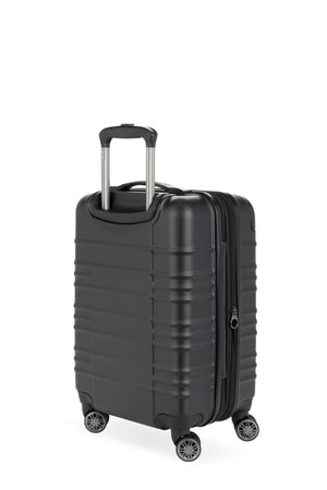 SWISSGEAR 8027 19” Expandable Carry On Hardside Spinner Luggage - Black Rugged ABS hardside case