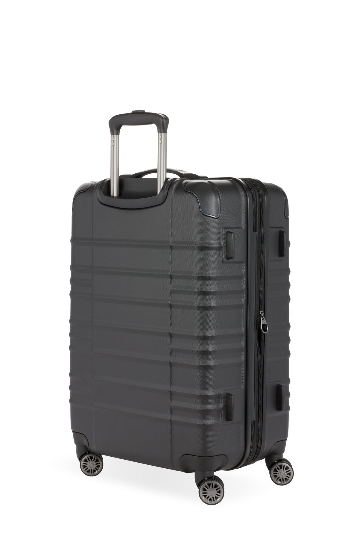 SWISSGEAR - Cascade II Medium Checked Spinner - Black - 02