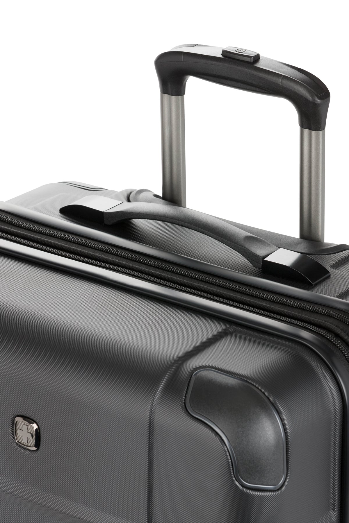 SWISSGEAR - Cascade II Medium Checked Spinner - Black - 11