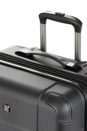 SWISSGEAR 8027 Medium Checked Expandable Hardside Spinner Luggage - Black