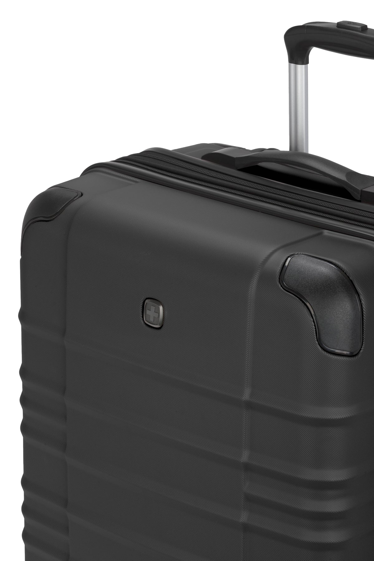 SWISSGEAR - Cascade II Medium Checked Spinner - Black - LE - 13