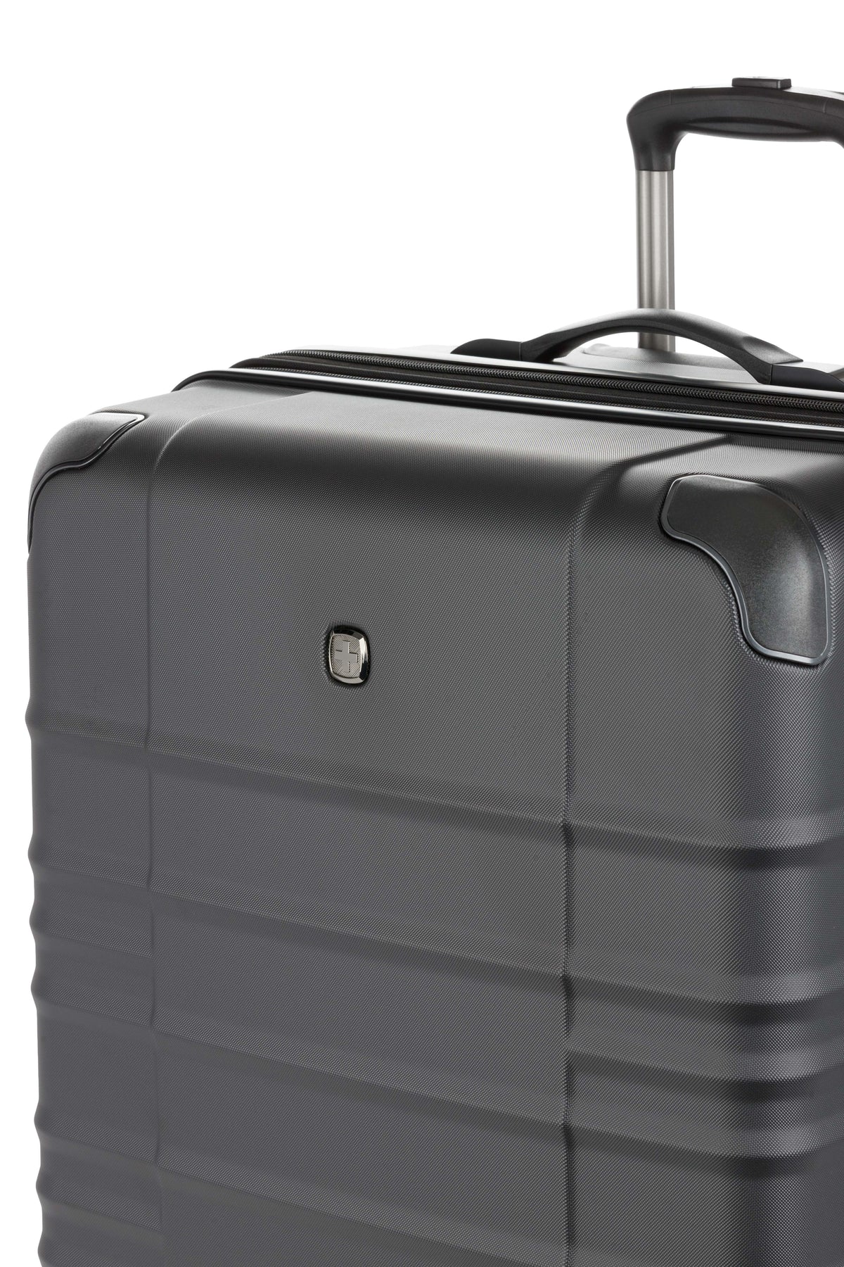 SWISSGEAR - Cascade II Large Checked Spinner - Black - 12