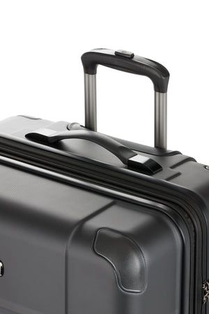 SWISSGEAR 8027 Large Checked Expandable Hardside Spinner Luggage - Black