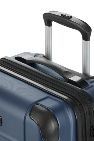 SWISSGEAR 8027 19” Expandable Carry On Hardside Spinner Luggage - Navy Molded grab handle for lightweight mobility