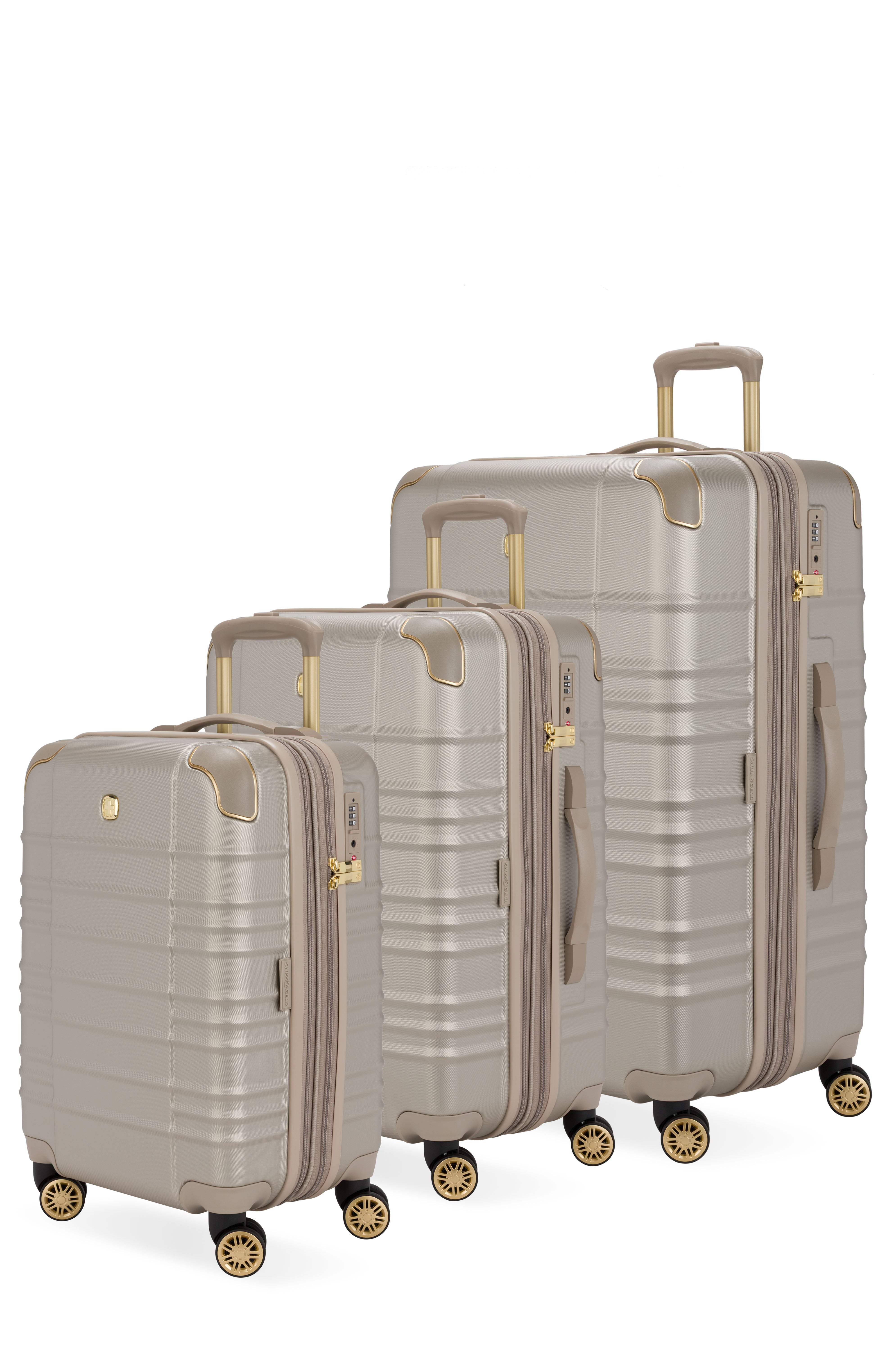 SWISSGEAR Cascade II 3-Piece Spinner Set in Light Sand – SWISSGEAR
