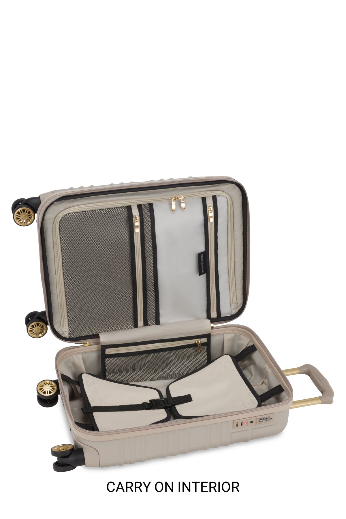 SWISSGEAR - Cascade II 3-Piece Spinner Set - Light Sand - 09