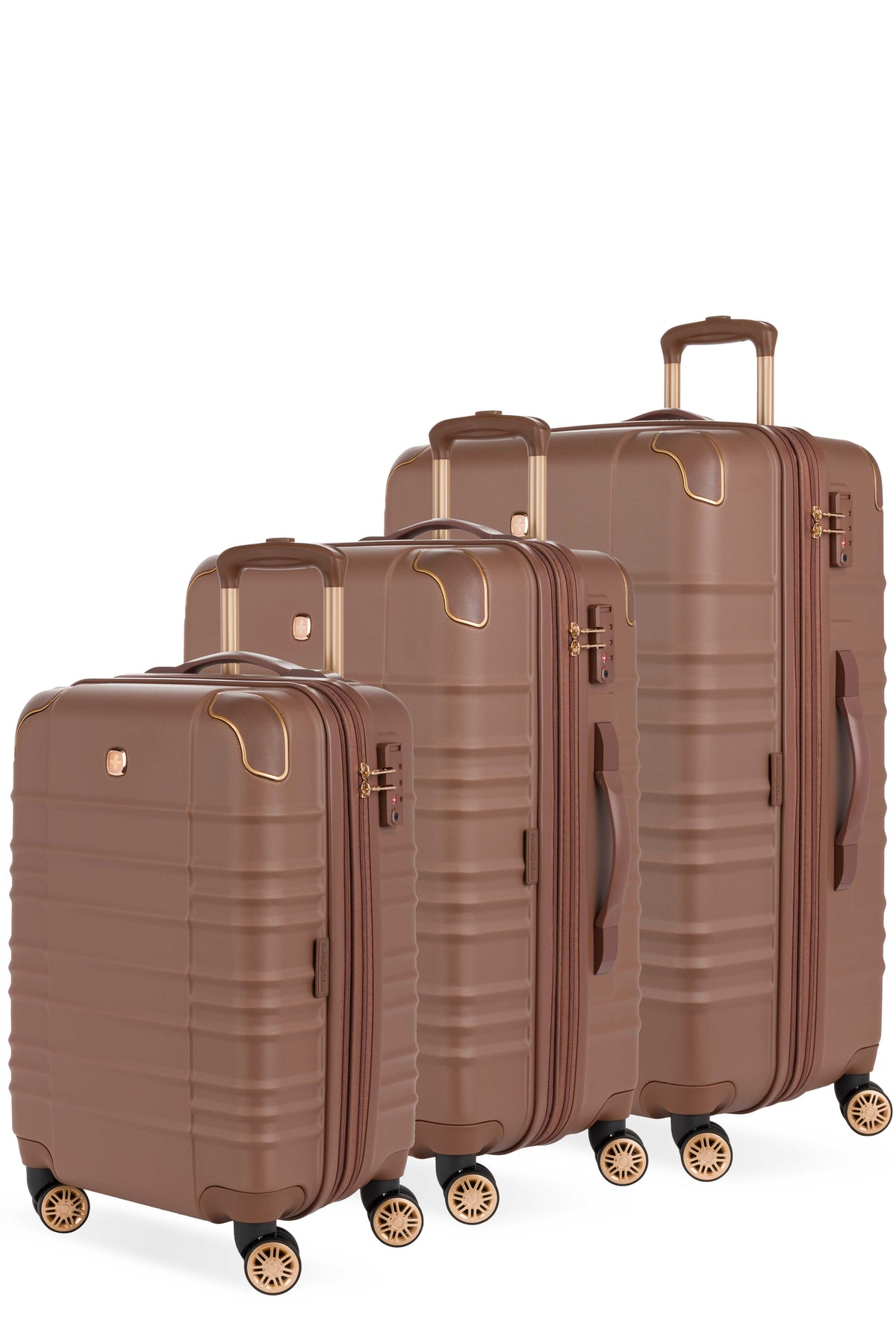 SWISSGEAR - Cascade II 3-Piece Spinner Set - (Copy) - Maple Brown - 01