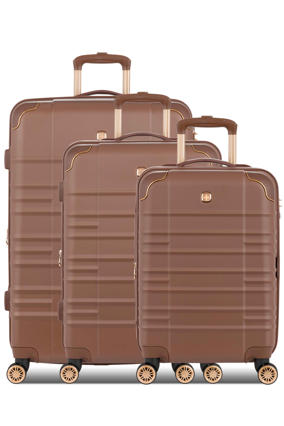 SWISSGEAR - Cascade II 3-Piece Spinner Set - (Copy) - Maple Brown - 03