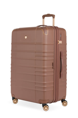 SWISSGEAR 8027 Large Checked Expandable Hardside Spinner Luggage - Maple