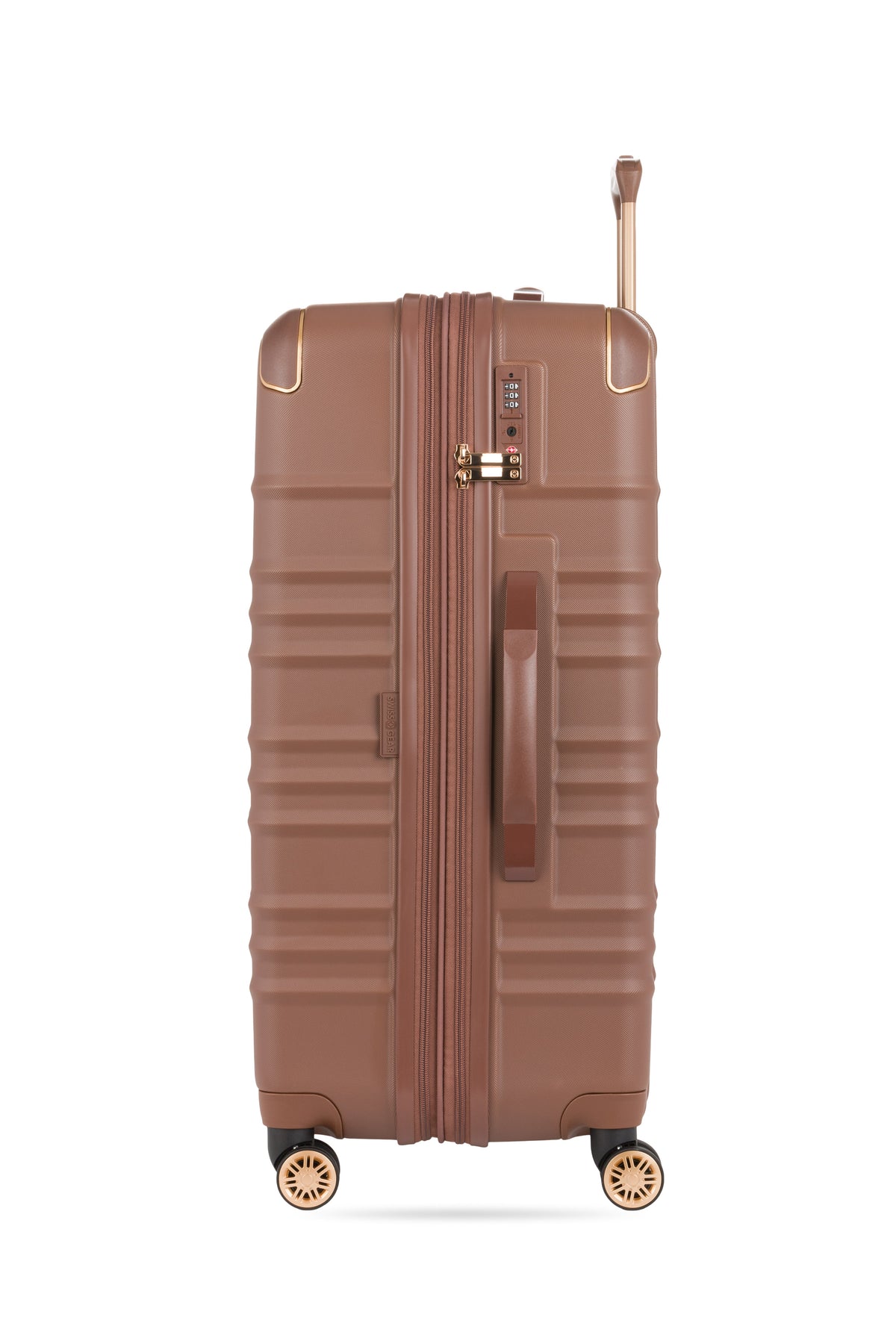 SWISSGEAR - Cascade II Large Checked Spinner - Maple Brown - 05