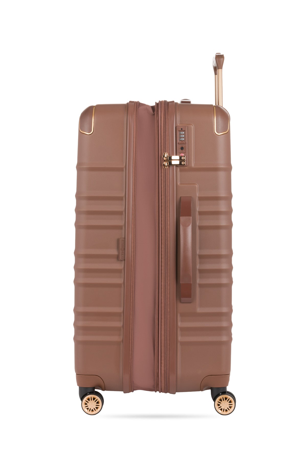 SWISSGEAR - Cascade II Large Checked Spinner - Maple Brown - 06