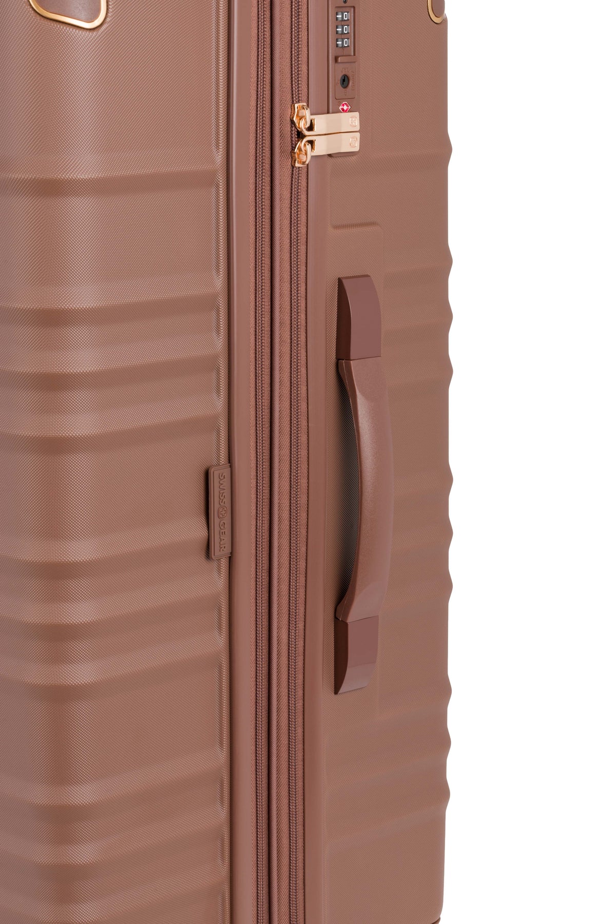 SWISSGEAR - Cascade II Large Checked Spinner - Maple Brown - 10