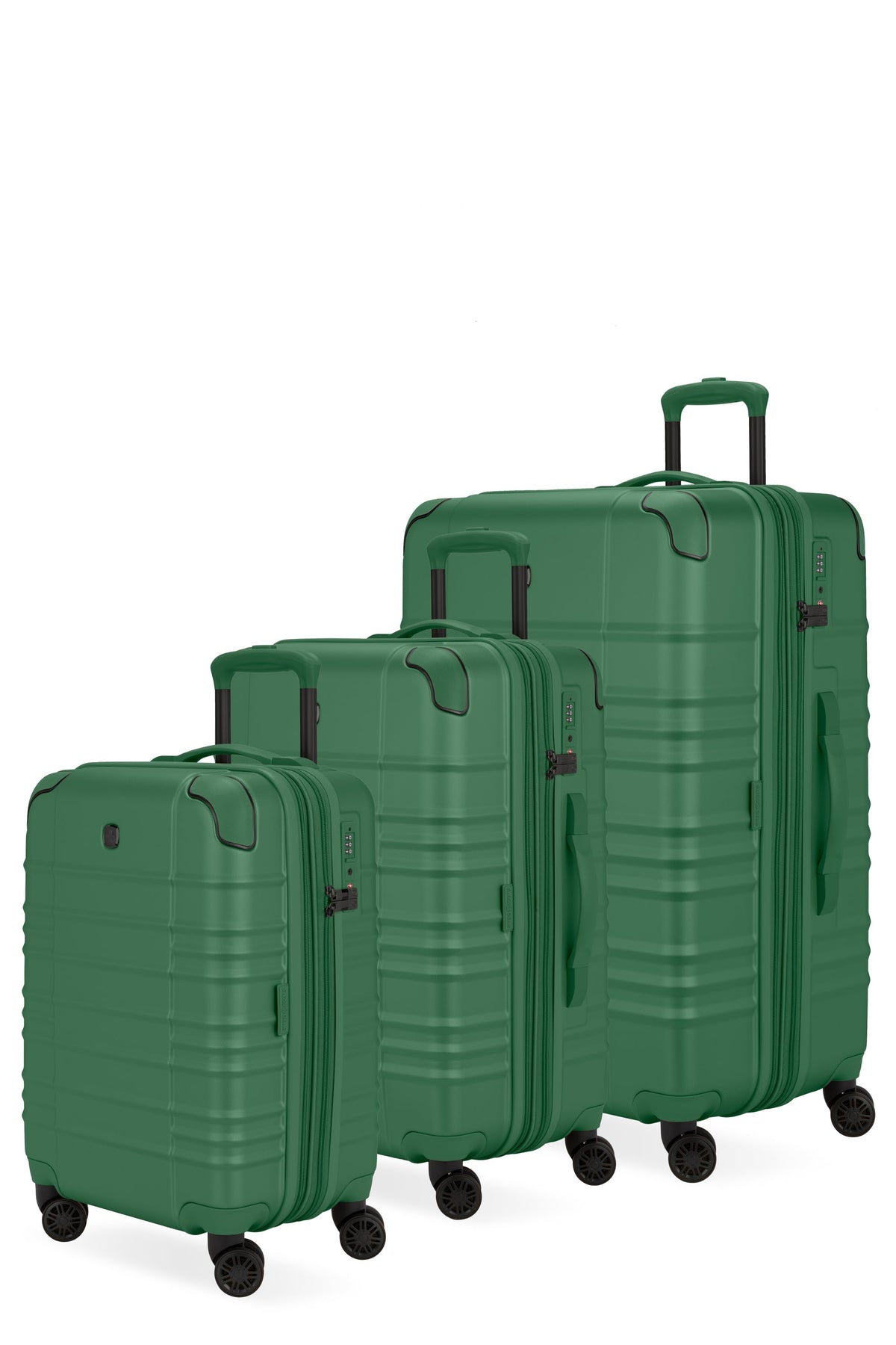 SWISSGEAR - Cascade II 3-Piece Spinner Set - Verdun Green - 01