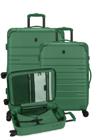 Coffret de 3 valises Spinner Cascade II de SWISSGEAR, vert Verdun