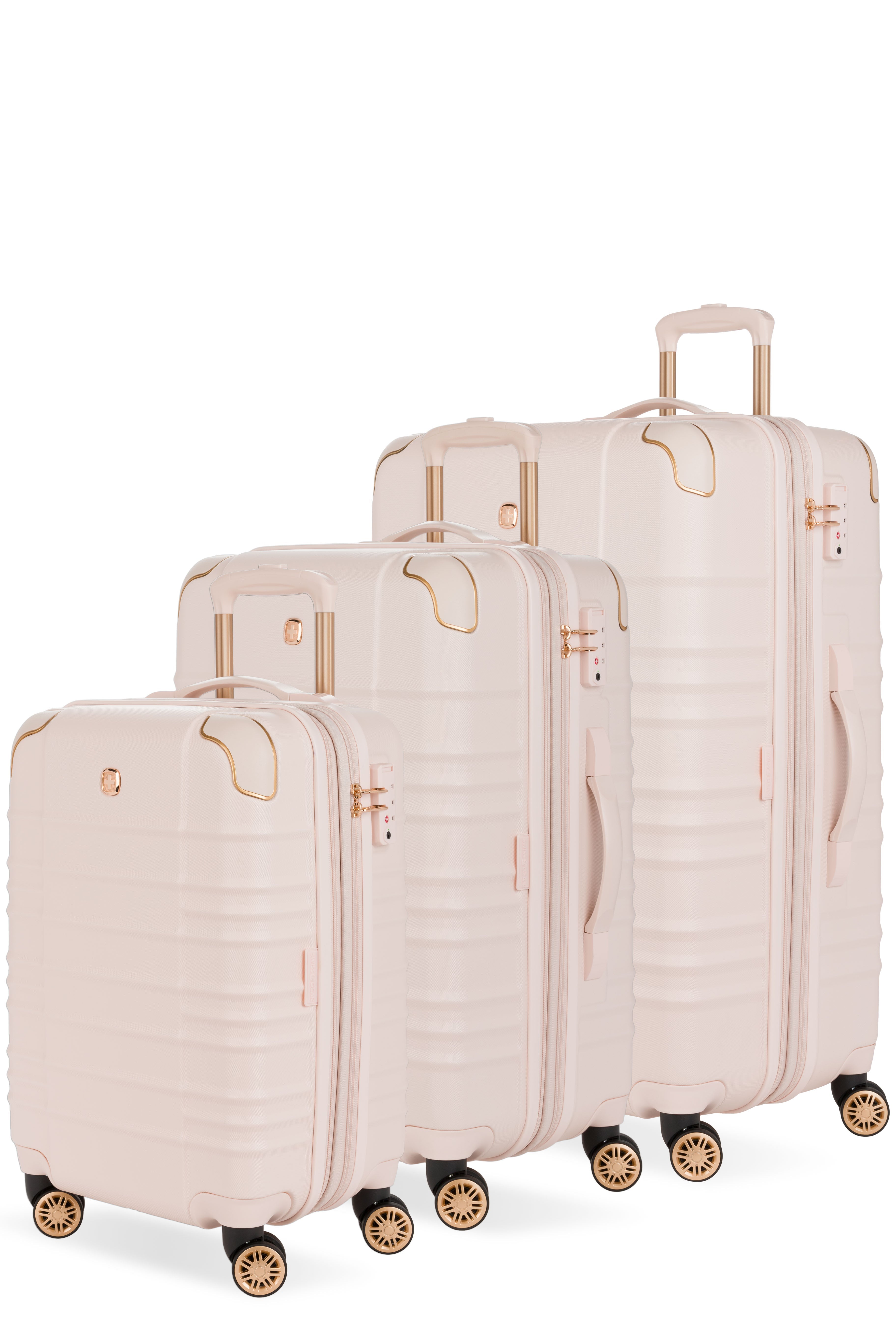 SWISSGEAR Cascade II 3-Piece Spinner Set in Rose Pink – SWISSGEAR