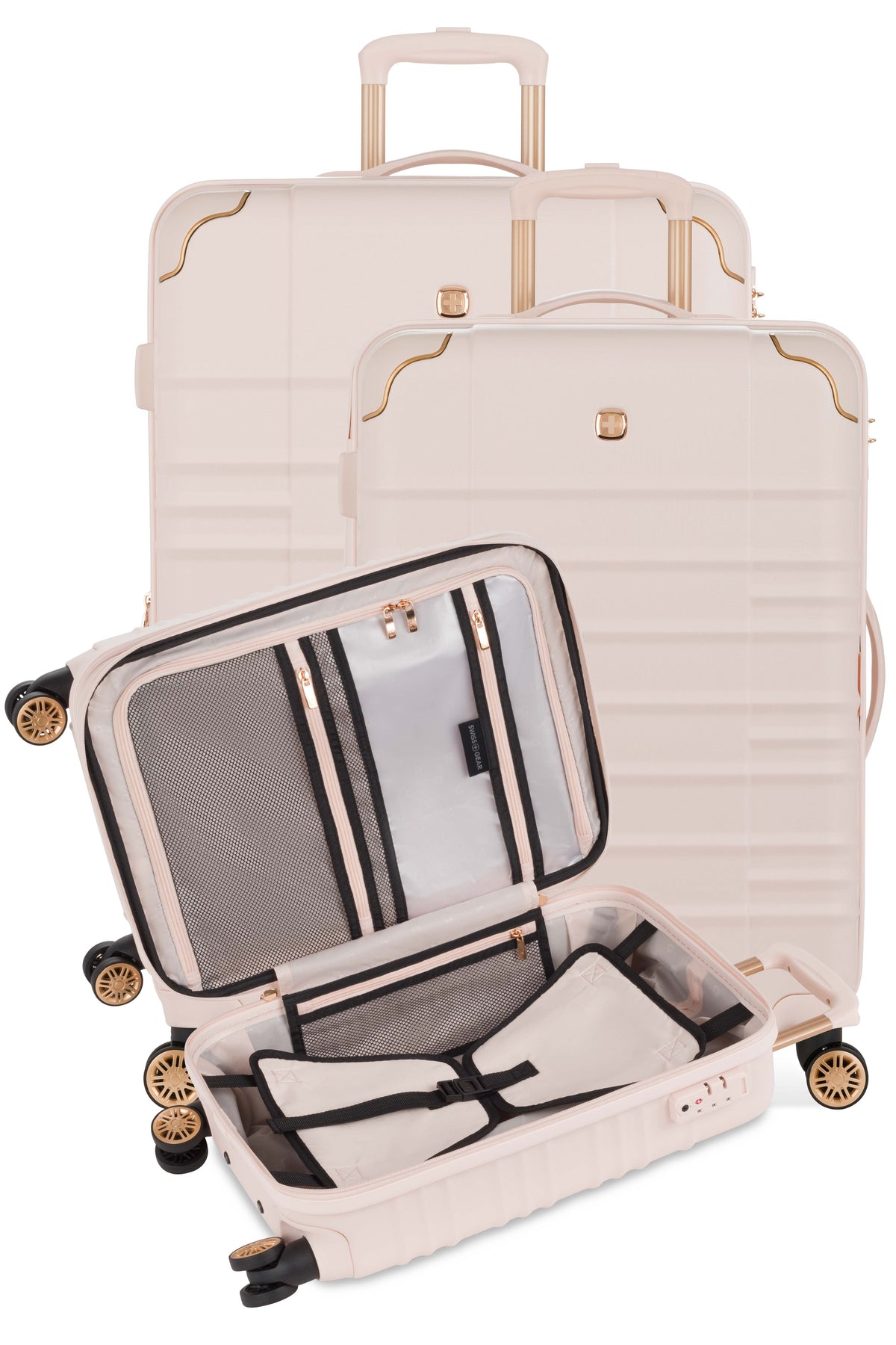 SWISSGEAR - Cascade II 3-Piece Spinner Set - (Copy) - Rose Pink - 12