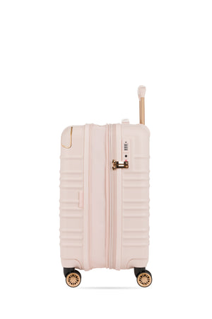 SWISSGEAR 8027 19” Expandable Carry On Hardside Spinner Luggage - Pink Expands for additional packing space